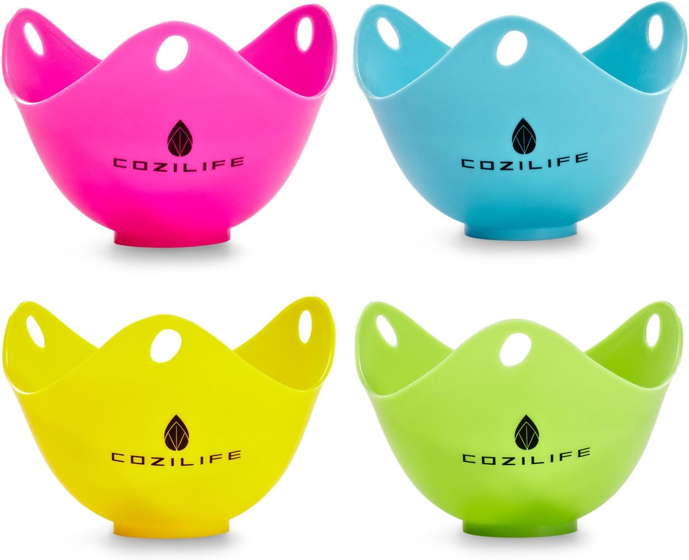 Egg Poacher, Silicone Egg Poaching Cups, Egg Cooking Utensils -Pack of 4 Egg Poacher, Silicone Egg Poaching Cups, Egg Cooking Utensils -Pack of 4